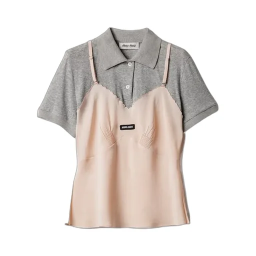 Miu Miu Marocain Crepe Top