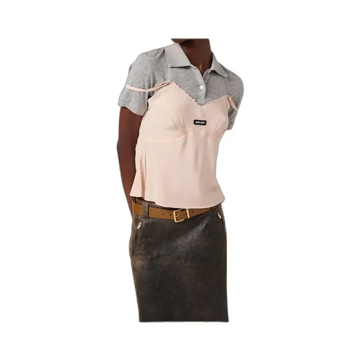 Miu Miu Marocain Crepe Top