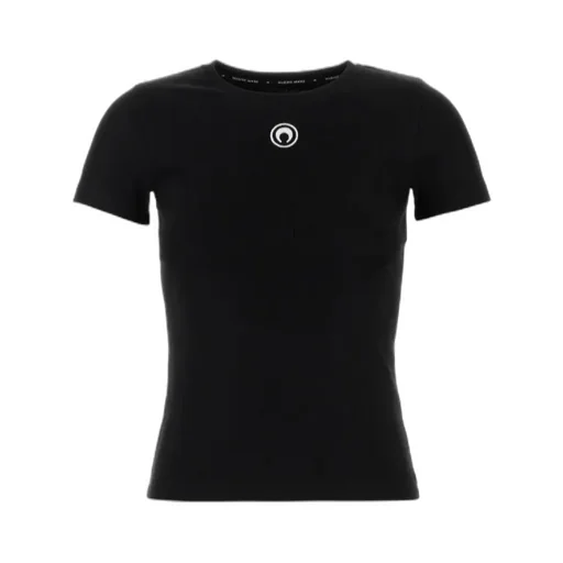 Marine Serre Crescent Moon Embroidered Crewneck T-Shirt