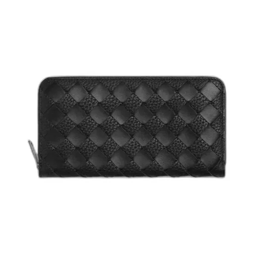 Intrecciato Zip Around Wallet
