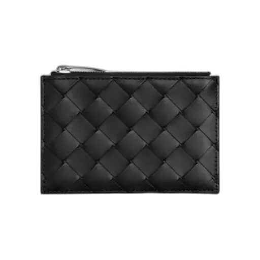 Intrecciato Zipped Card Case