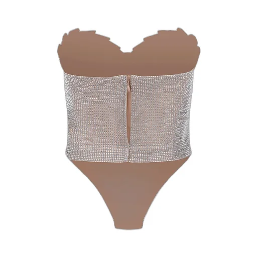 Giuseppe Di Morabito Rhinestone Bustier Top