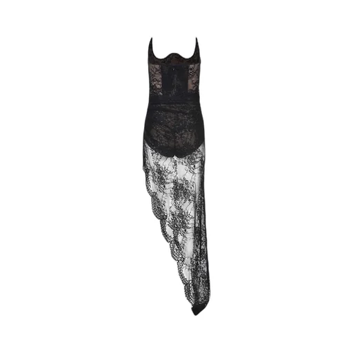 Giuseppe Di Morabito Asymmetrical Lace Dress