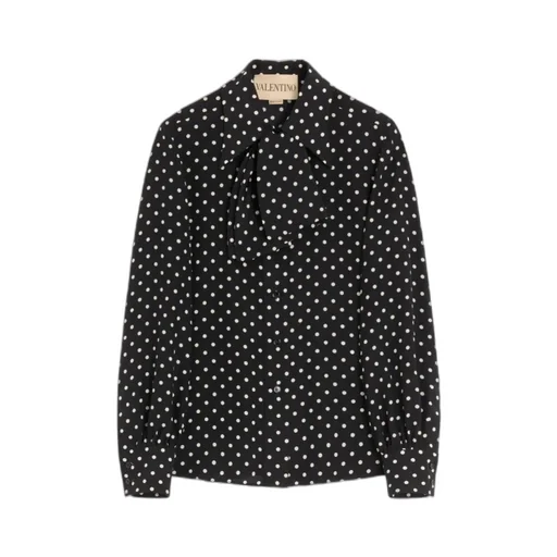 Valentino Polka Dot Printed Button-Up Shirt