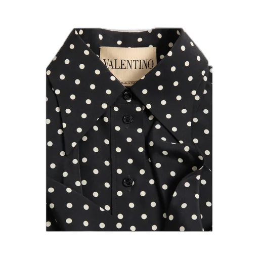 Valentino Polka Dot Printed Button-Up Shirt