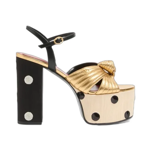 Valentino	Knot Detailed Dotted Sandals