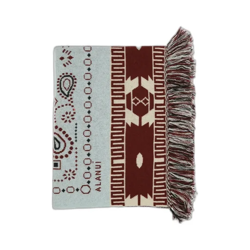Alanui Frayed Edge Bandana Jacquard Blanket