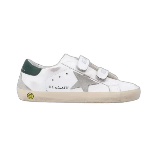 Golden Goose Kids Round-Toe Distressed Sneakers