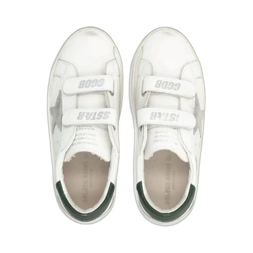 Golden Goose Kids Round-Toe Distressed Sneakers