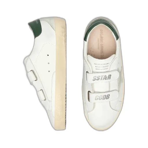 Golden Goose Kids Round-Toe Distressed Sneakers