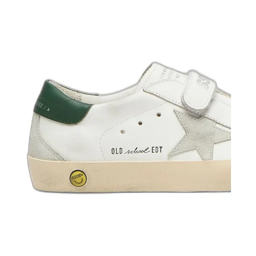 Golden Goose Kids Round-Toe Distressed Sneakers