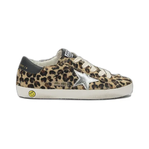 Golden Goose Kids Leopard-Pattern Lace-Up Sneakers