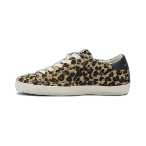 Golden Goose Kids Leopard-Pattern Lace-Up Sneakers