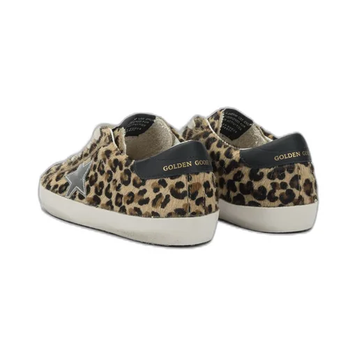 Golden Goose Kids Leopard-Pattern Lace-Up Sneakers