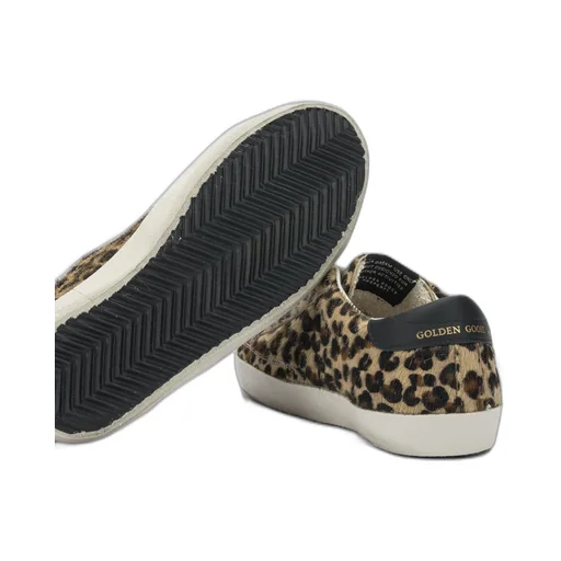 Golden Goose Kids Leopard-Pattern Lace-Up Sneakers