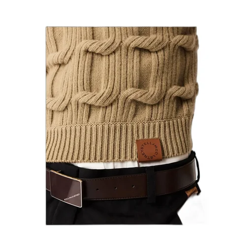 Stella Mccartney Falabella Cable-Knit Crewneck Jumper