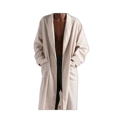 Cotton Blend Robe Coat