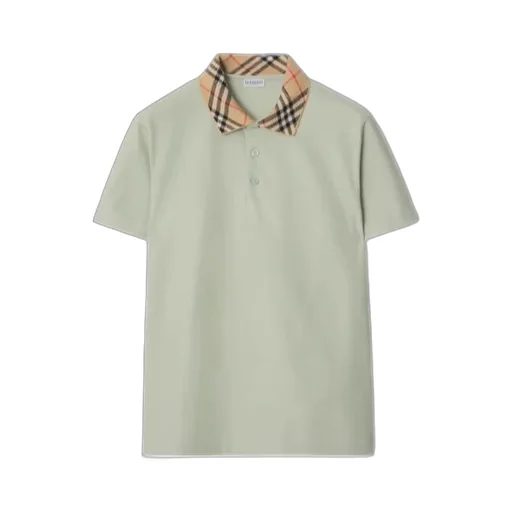 Burberry Check Collar Polo Shirt
