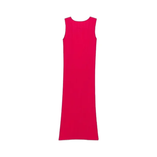 Crew-Neck Midi Dress