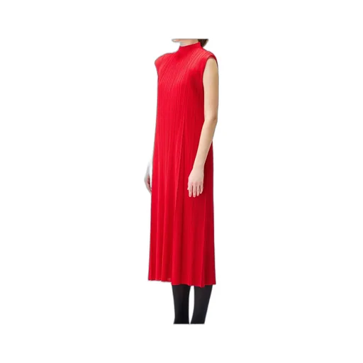 Pleats Please Issey Miyake Pleated Midi Dress