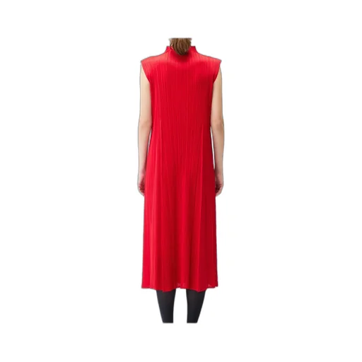 Pleats Please Issey Miyake Pleated Midi Dress