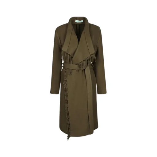 Iro Nicky Fringed Belted Coat