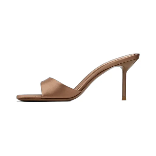 Tan Lidia Mule 70 Sandals