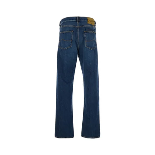 Jacob Cohen Logo Patch Straight-Leg Jeans