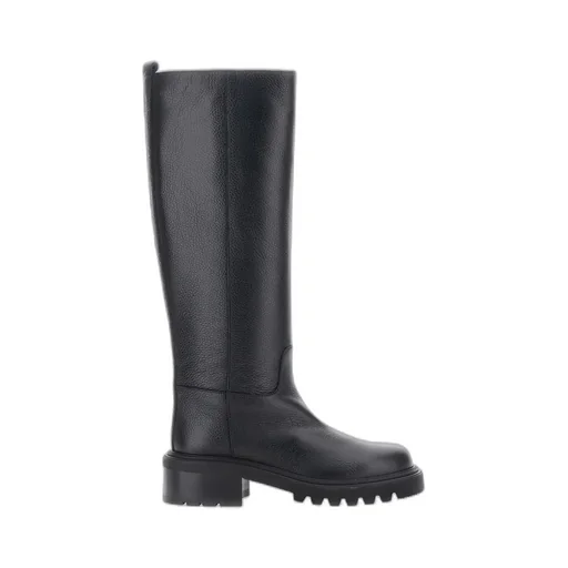 Round-Toed Knee-High Boots