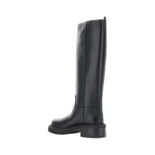 Round-Toed Knee-High Boots