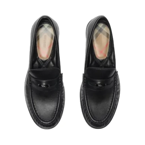 Burberry Cadet Gathered Slip-On Loafers