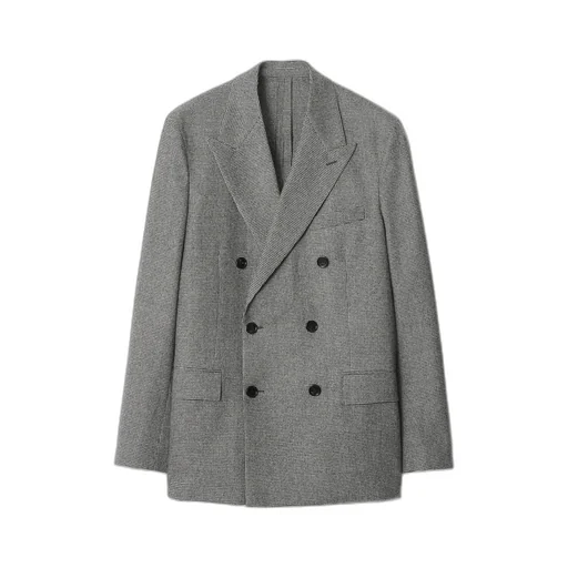Puppytooth Check Wool Tailored Jacket