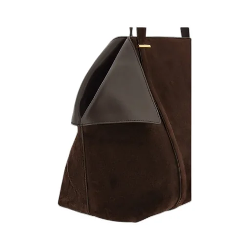 Ferragamo Large Folded-Sides Top Handle Bag