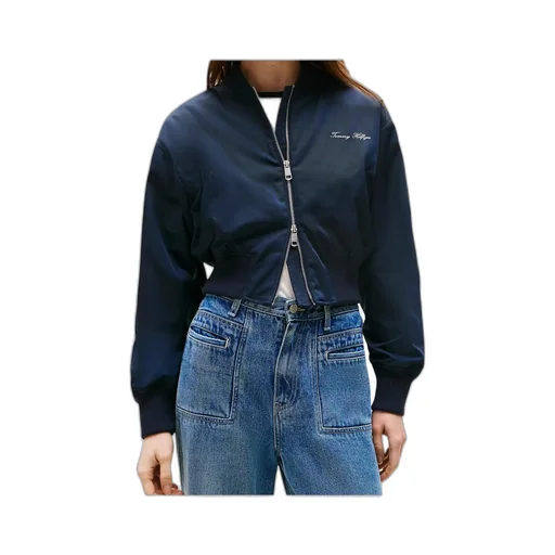 Water Repellent Relaxed Short Bomber Jacket