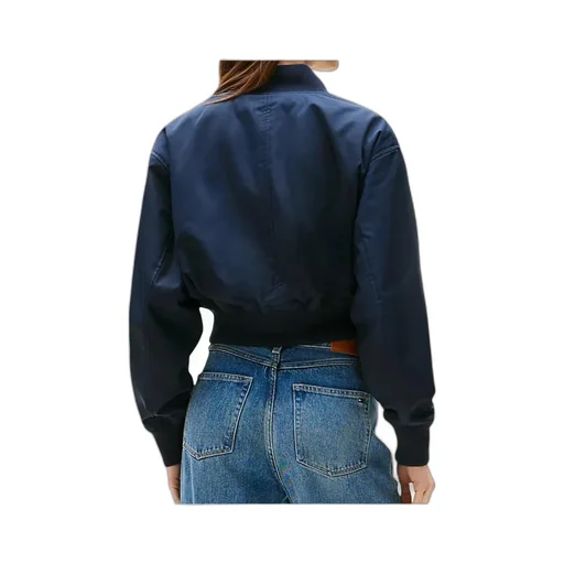 Water Repellent Relaxed Short Bomber Jacket