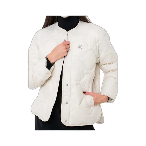 Round Neck Long-Sleeved Cotton Coat