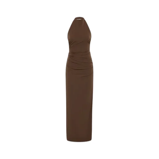 Halterneck Ruched Dress
