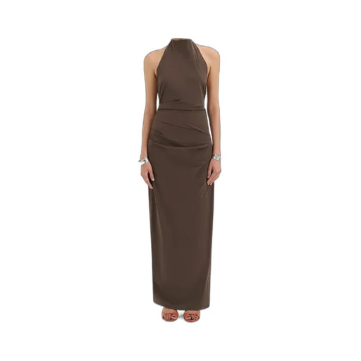 Halterneck Ruched Dress