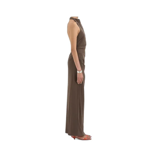 Halterneck Ruched Dress