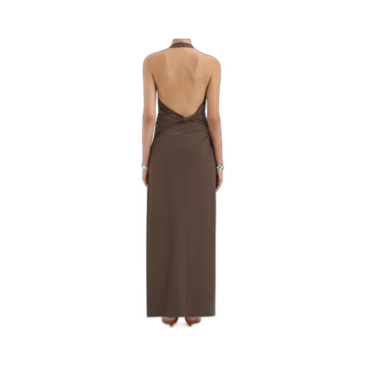Halterneck Ruched Dress