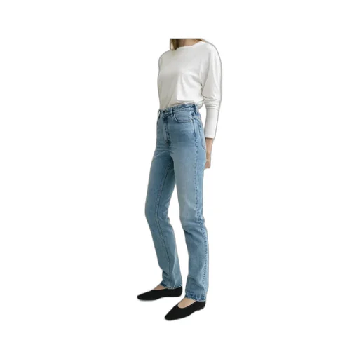 TotÊMe Logo-Patch High Waist Jeans