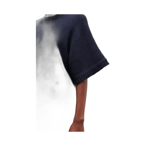 Dark Blue Wool Mix Dress