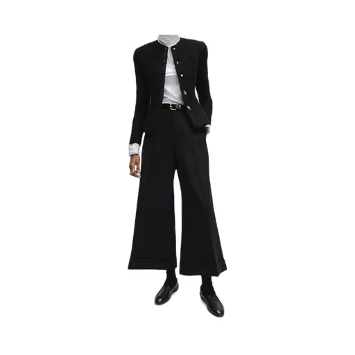 Docks Trousers In Wool Gabardine