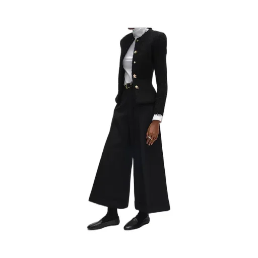 Docks Trousers In Wool Gabardine