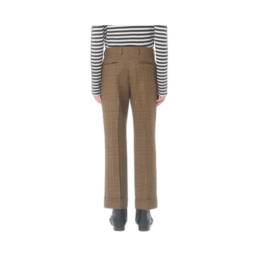 Plaid Wool Trousers