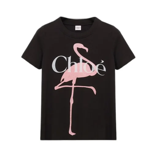 Chloé Graphic Printed Crewneck T-Shirt