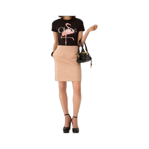 Chloé Graphic Printed Crewneck T-Shirt