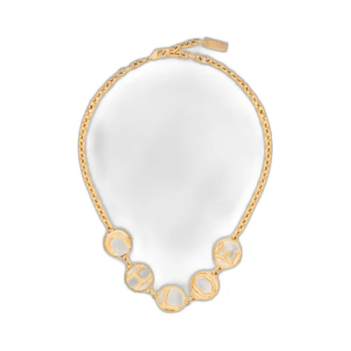 Chloé Script Logo Plaque Choker