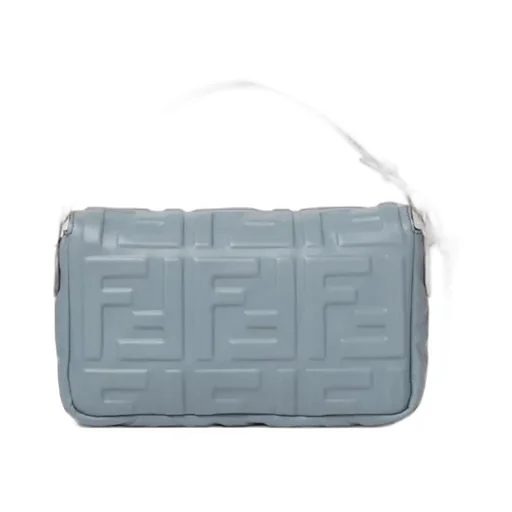 Fendi Baguette Ff Embossed Mini Shoulder Bag