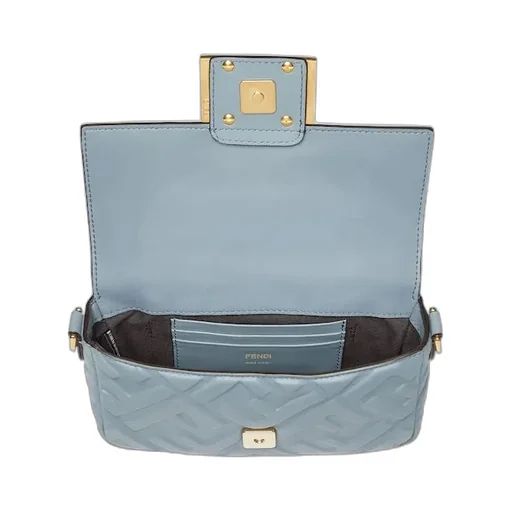 Fendi Baguette Ff Embossed Mini Shoulder Bag